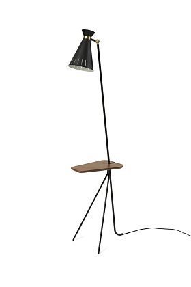 Торшер Cone Floor Lamp Black Wood