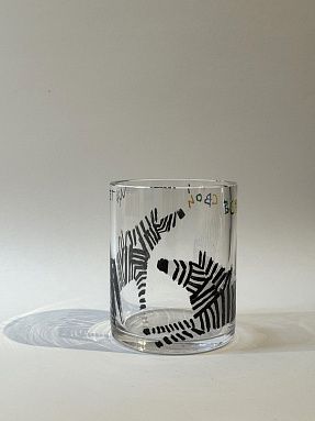 Стакан хрустальный из серии Зебры - 1, авторская работа