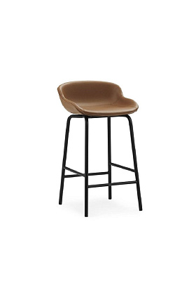 Барный стул Hyg Barstool Black Steel Ultra Leather h65