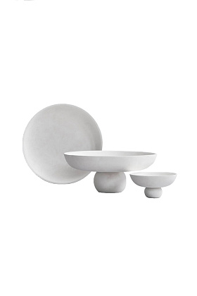 Чаша Baburu Bowl Medio Bone White