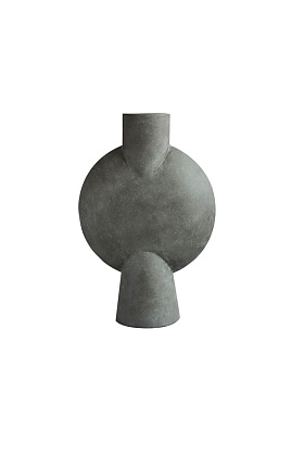 Ваза Sphere Vase Bubl Hexa Dark Grey