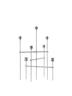 Подсвечник Elysia Candelabra Brushed Stainless Steel