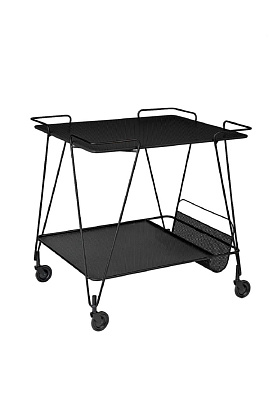 Барный столик Mategot Trolley Black Semi Matt