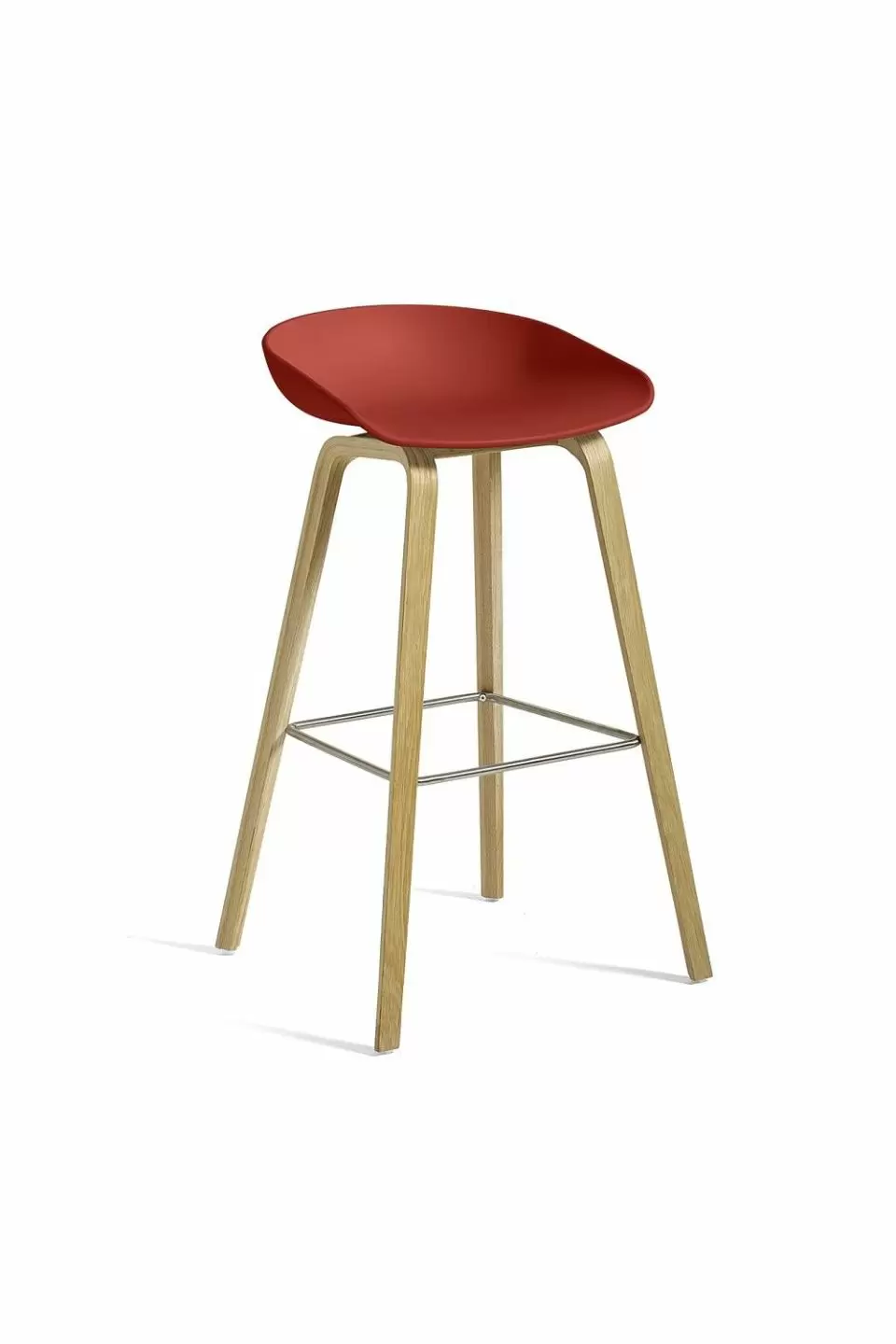 Барный стул About A Stool 32 Warm Red Oak Base h75