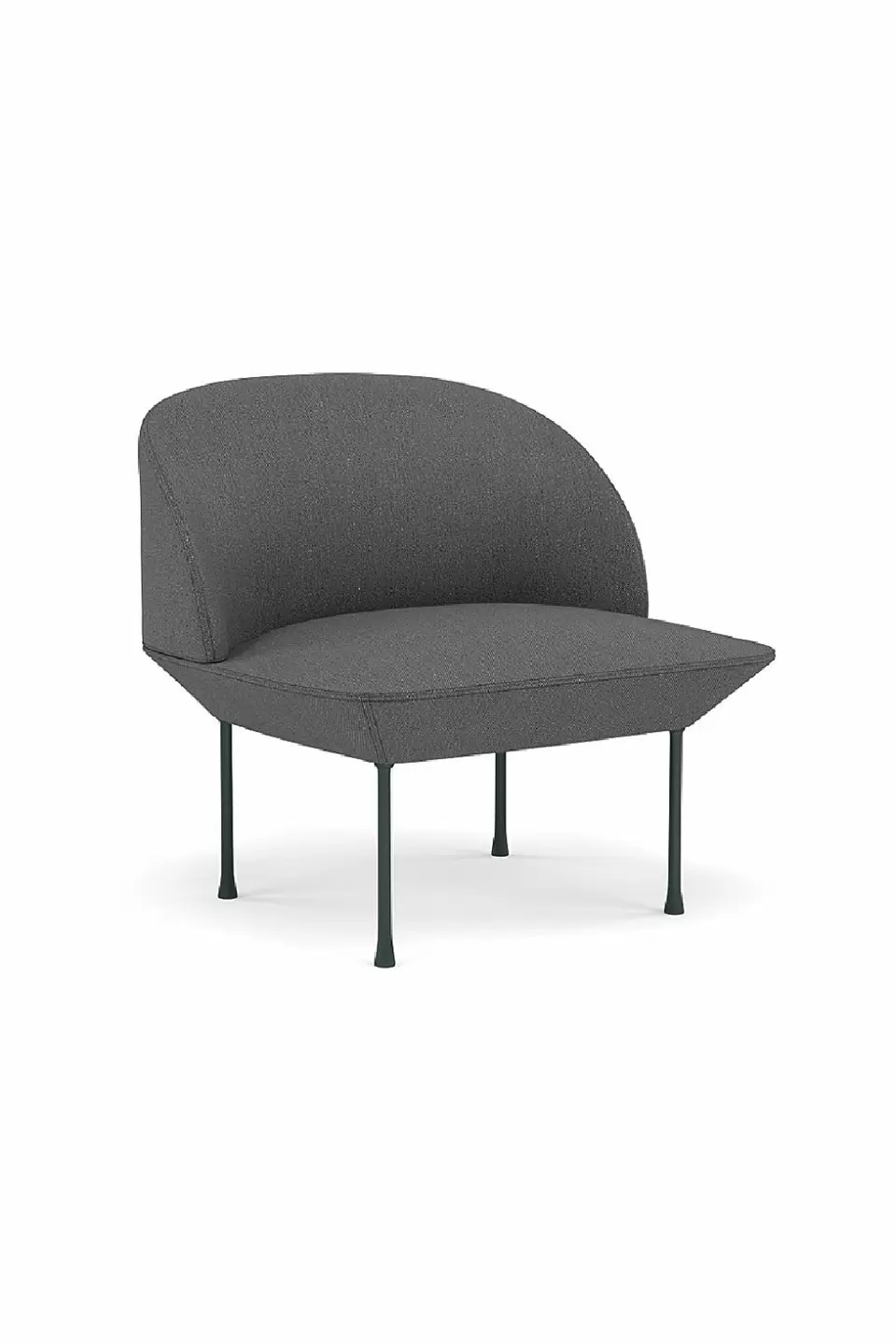 Кресло Oslo Lounge Chair Clay Dark Grey