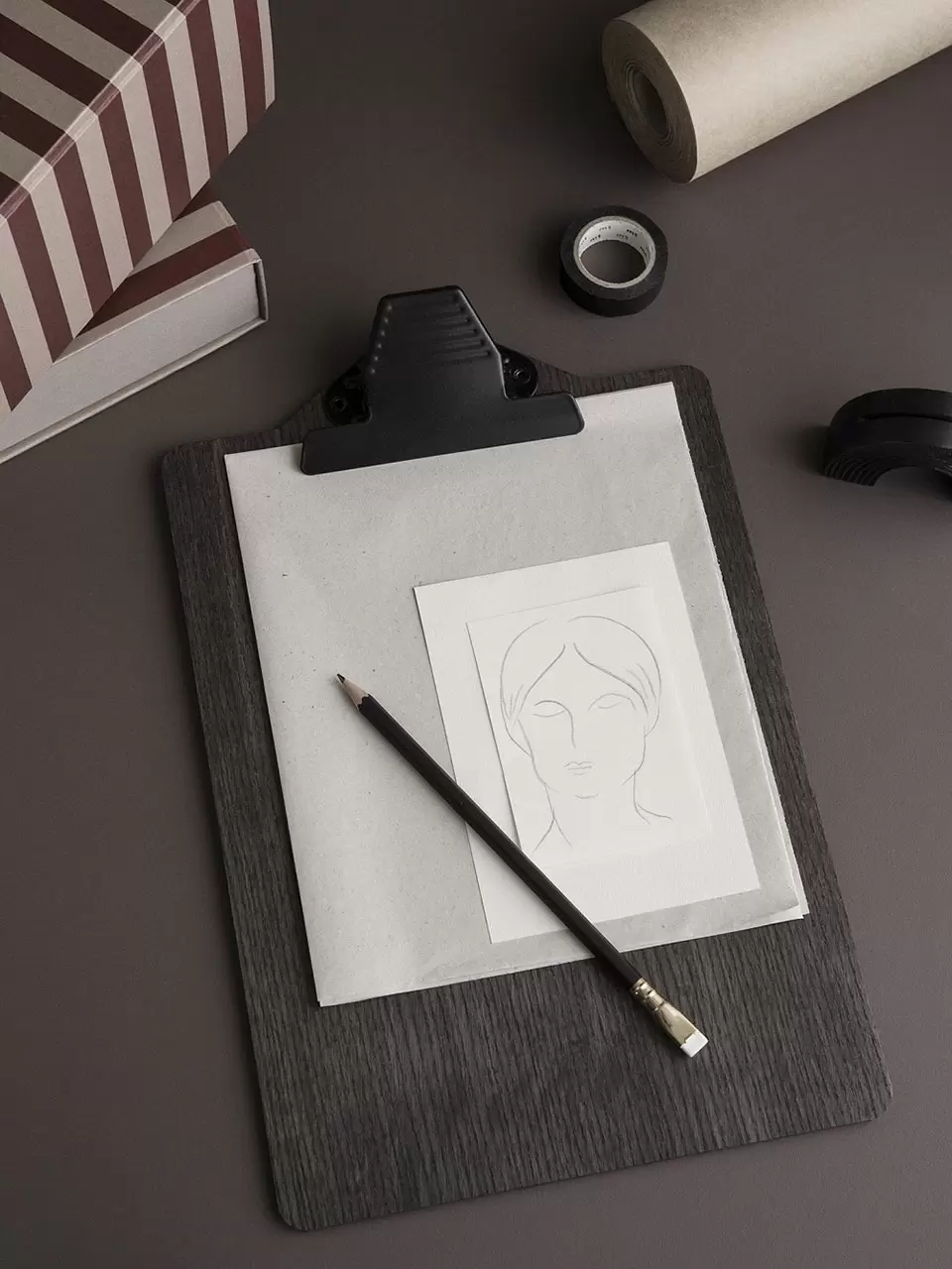 Планшет Clipboard A4 Stained Black