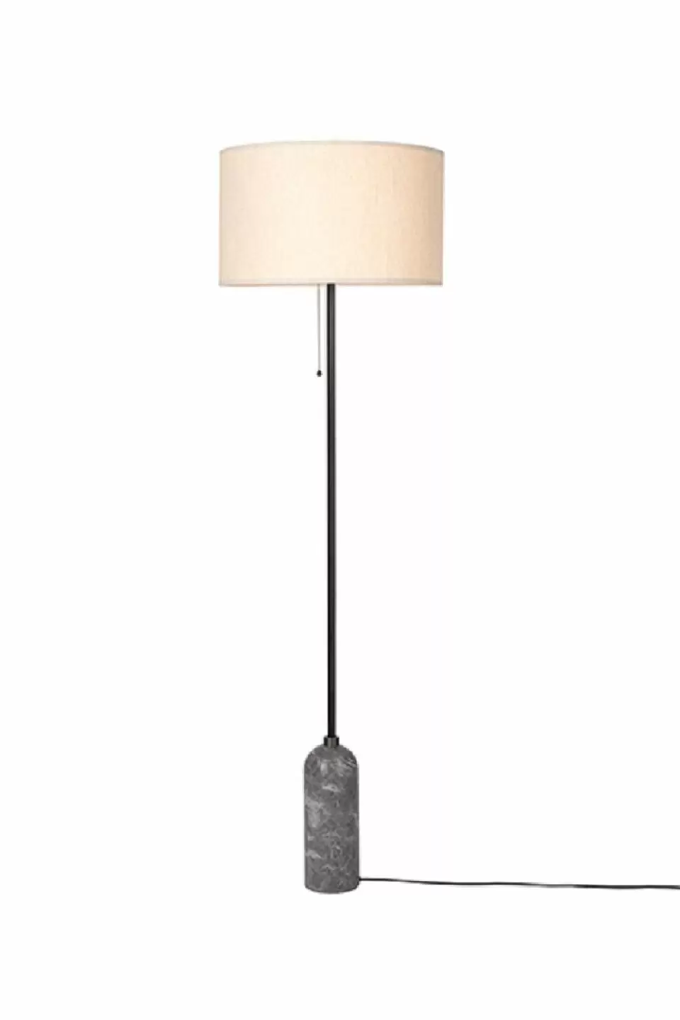 Light grey outlet floor lamp